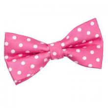 Hot pink polkadot fluga