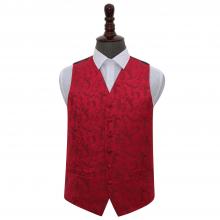 Punainen, passion-kuvioitu liivi