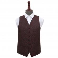 Musta-burgundy, pyörrekuvioitu liivi