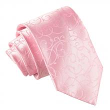 Vaaleanpunainen, pyörrekuvioitu solmio