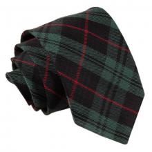 Tartan ruudullinen solmio_Musta, vihreä, punainen