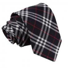 Tartan ruudullinen solmio_Mariini-valkoinen, punainen